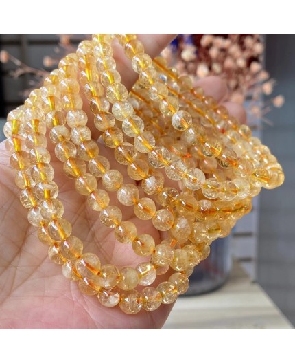 Bracelet en pierre naturelle Citrine Epanouissement Bracelet en pierre naturelle Citrine Epanouissement